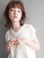 カンナ(Canna)&nbsp;ウルフヘア/フェザーバング/カーキグレージュ/髪質改善/20代30代