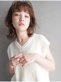 ウルフヘア/フェザーバング/カーキグレージュ/髪質改善/20代30代