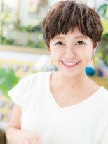 カバーヘア ブリス 志木南口駅前店(COVER HAIR bliss)&nbsp;大人かわいい斜めバングオン眉アシメショートa志木20代30代40代!