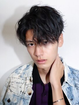 ネイビー(NAVY) スパイリングウェーブショート