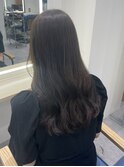 【お客様スタイル】ダークカラー 韓国ヘア 透明感カラーアッシュ
