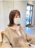 ココアブラウン×くびれヘア