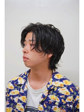 ヨシザワインク ハコザキ 水天宮前 日本橋人形町(YOSHIZAWA Inc.HAKOZAKI) 【ミディアムウルフ×ナチュラルパーマ】