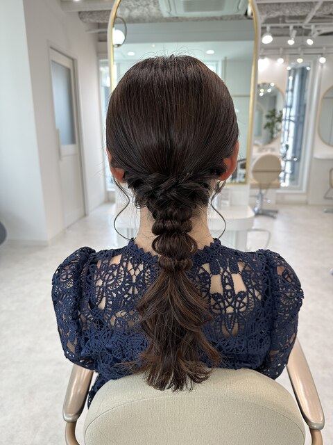 編み下ろし★ヘアアレンジ★ヘアセット★結婚式ヘア