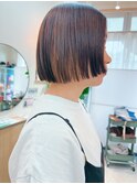 地毛風カラー/ナチュラルレイヤーカット/ショートボブ[船橋]