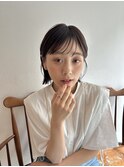 切りっぱなしボブ/姫カット/前髪/原宿神宮前