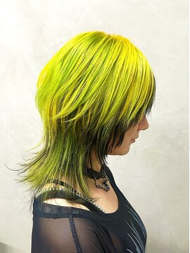 ベジータ(VEGETA) yellow×limeGreen×Black×dark silver