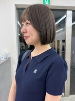 ノク 渋谷(nok)&nbsp;オリーブグレージュ  ぷつっとボブ_オリーブベージュ