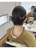 訪問着ヘアセット