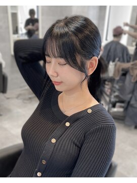 ベル(BEL) 【韓国風】20代、30代◎結んで可愛い顔まわりカット