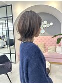 @morii_sandボブウルフ/黒髪/ネビージュ/小顔/ワンレン/大阪梅田