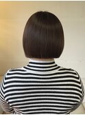 ぱつっとラインのボブヘア/ワンレングスボブ/ミニボブ/ボブ