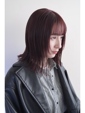 ハウス(HOUSE) 顔周りレイヤー/カシスブラウン