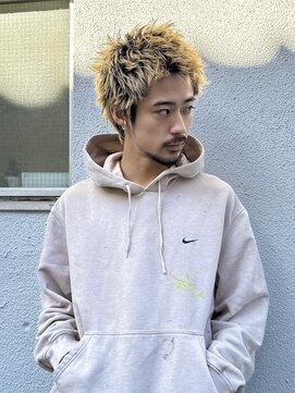 ヒュージ 三軒茶屋(huge) スパイキーショート/メンズカット/ブリーチ