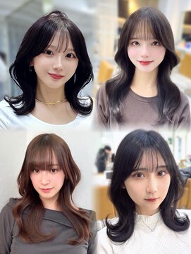 レイリー 原宿 表参道(Rayreee) 韓国風くびれミディ×シースルーバング10代20代30代40代