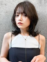 エインアンリー 表参道(AIN.ANLY.) ☆くびれヘアプリコットオレンジハイライトカラーレイヤーカット