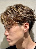 フェザーショートパーマ