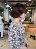 【sayaca】ボブパーマニュアンスパーマウルフパーマ顔周り