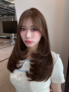 ボタン ハカタ(VOTAN hakata) ベージュ/ミディアム/ミディアムレイヤー/ブリーチなし