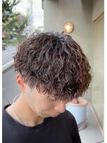 メンズギフト(men's GIFT) 刈り上げツーブロックツイストスパイラルパーマメンズマッシュ