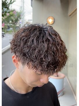 メンズギフト(men's GIFT) 刈り上げツーブロックツイストスパイラルパーマメンズマッシュ