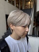 レックスヘアーインターナショナル(ReX HAIR INTERNATIONAL) 【中野倫大朗】シースルーマッシュ/ホワイトベージュ/心斎橋