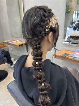 ソヨン 金山店(SOYON) 編みおろしヘア