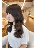 透明感ベージュ/くびれヘア