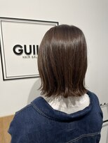 ギルド 東久留米店(GUILD)&nbsp;大人の切りっぱなしボブで洗練ミディアム