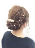 ルーズが可愛い編みこみアレンジ