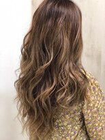 イム ヘアー デザイン(imu hair design) ハイライト×ラフウェーブロング