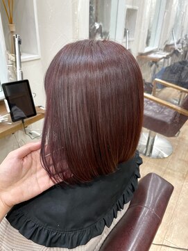 ループ(LOOP) ピンクパープル/中明度ダブルカラーブリーチ無し