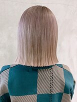 アイティー バイ アルバム 中野店(IT by ALBUM) ピンクミルクティーボブ_くびれミディイヤリングカラー_ba319101