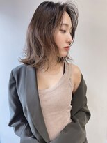 ラル 立川(lar)&nbsp;ラベンダーベージュミディアム_オリーブベージュレイヤーカット