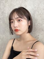 サンク 原宿 表参道(cinq)&nbsp;ミルクティーベージュナチュラルボブミニボブケアブリーチ20代