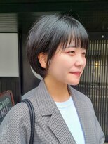 クルー(Creww KYOTO) しっかり丸みのショートボブ