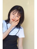 ガーデン ジングウマエ(GARDEN jingumae)&nbsp;ミディアムレイヤー/ダークアッシュ/ワイドバング/大人ガーリー