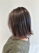 ヘアーアンドメイク アンジュ 中野店(Hair&Make ange) ナチュラルバレイヤージュ×ラベンダーグレージュ