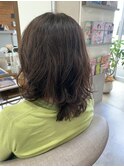 ミディアムパーマスタイル