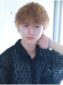 ミルクティーベージュ × ウルフパーマ