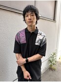 マレットショート×パーマ