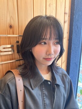 オアシス(oasis) 【oasisオグラ】くびレイヤー前髪ミディアムヘア小顔カット