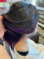 アリシアヘアー(ARISHIA hair) インナーカラー ヴァイオレット カラー 【アリシアヘアー 那珂】