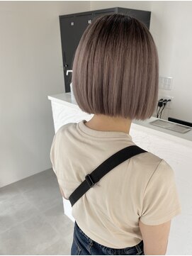 オル('olu) ラベンダーグレージュボブ