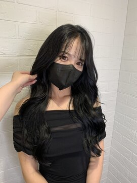 ヘアースペースブルーム プリュス 石橋店(HAIR SPACE BLOOM plus) コリアンブラック/髪質改善カラー/透明感カラー/艶髪