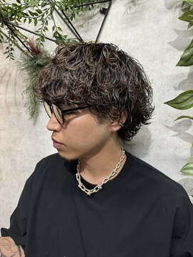 アポロ 横浜駅店(apollo) 波巻パーマ スパイキーショート 束感ショート メンズショート