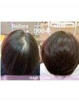 ヘアーワーク(HAIR WORK)&nbsp;増毛エクステ900本コース／極小結び目