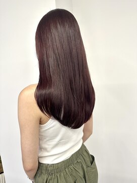 ノウハウ キョウト(KNOWHOW kyoto) ワインレッドカラー/レイヤーカット/顔周りカット