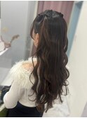 ヘアアレンジ/ハーフツイン