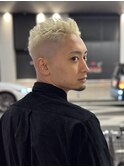 スキンフェード×ホワイトカラー×成人式×梅田
